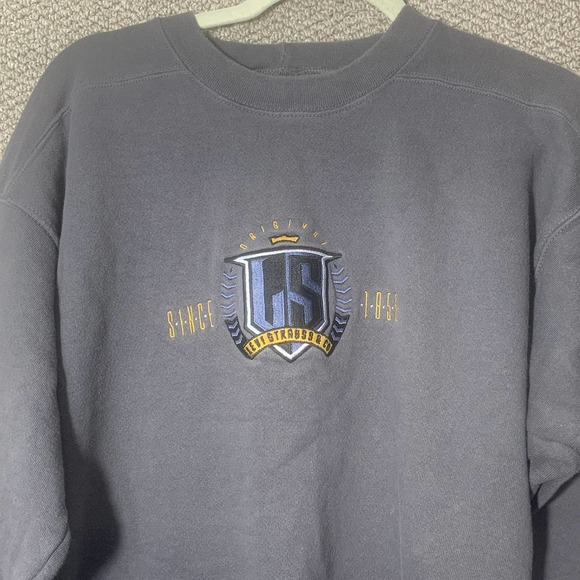 VTG Levi Strauss Co. Mens‎ Sweatshirt Medium Gray Fleece Pullover Crew Y2K 90s - Picture 2 of 11